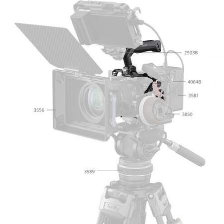 SmallRig 5957 - zestaw z klatką, uchwytem i zacieskiem do Canon EOS R6 Mark III / R6 Mark II - przykład użycia